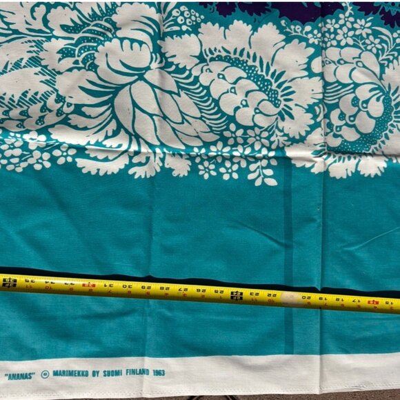 Marimekko by Suomi Finland 1963 Maija Isola "Ananas" Fabric 54" x 38" - Picture 12 of 12